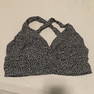 Buffbunny Alpha Sports Bra in Black and White Bossy Print
